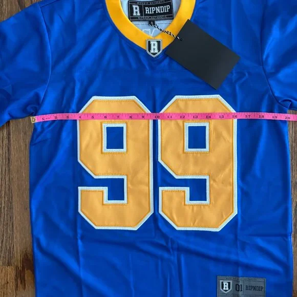 RIPNDIP LA Football Jersey Blue Size Small NWT - Picture 6 of 7